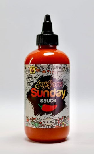 Any Given Sunday Sauce, Hot Sauce – Made with Apple Cider Vinegar for Rich, Bold Flavor and Heat, Perfect for Enhancing Any Dish - 8 Ounce Bottle